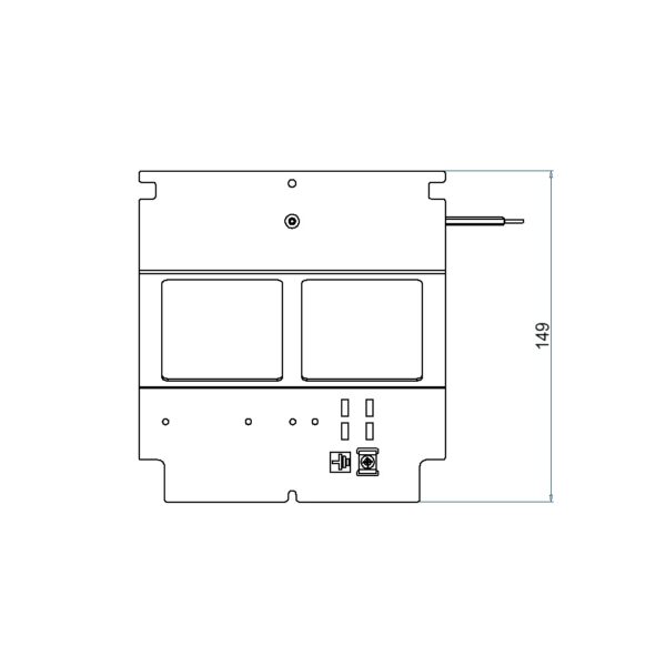 Produktbild UBD 160 165  -  Steckdoseneinsatz für 4 FLF, leer